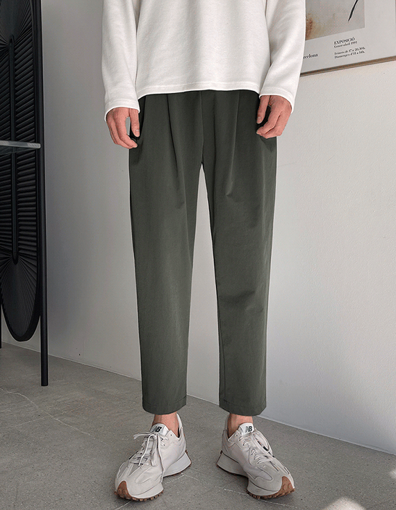 ピンタックワイドスパンゴムパンツ<br><font style=font-size:11px;color:#595959>M～XL(28～34)<*font><br></font>