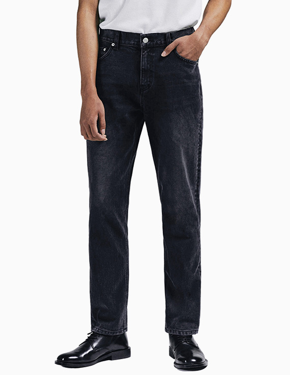 #0011*BOSSA black tapered straight fit