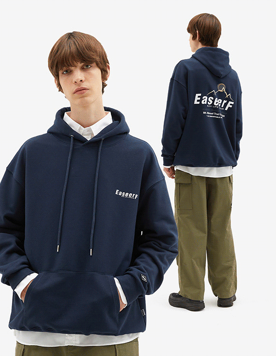 ESRF007*ESRFエッセンシャルロゴ プリンティングフードティーシャツ