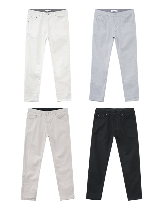 シンプルカラーウォッシュデニムパンツ<br><font style=font-size:11px;color:#595959>S～XL(28～34)<*font><br></font>