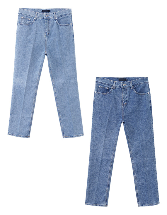 ノンスパンセミワイドデニムパンツ<br><font style=font-size:11px;color:#595959>S～L(28～32)<*font><br></font>