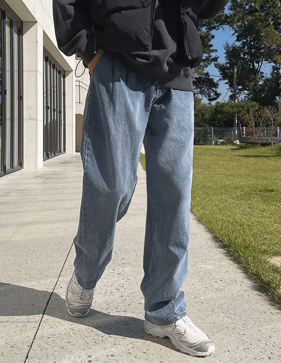 ペツリオンツータックワイドデニム<br><font style=font-size:11px;color:#595959>S~L(28~32)<*font><br></font>