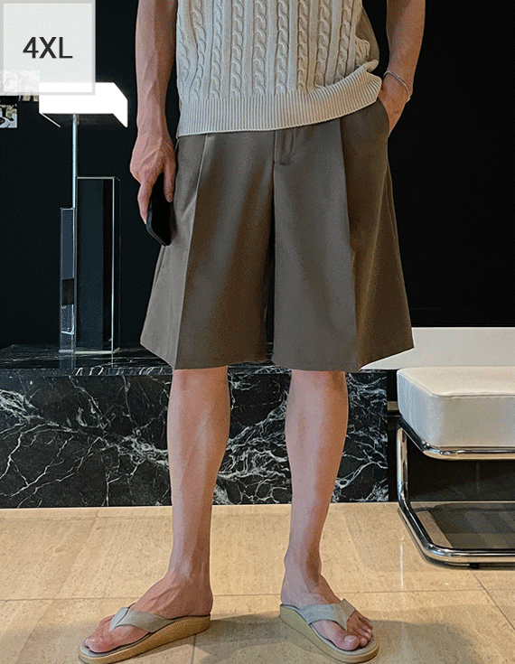 ビッグサイズバミューダサークルハーフスラックス<br><font style=font-size:11px;color:#595959>S～4XL(28～40)<*font></font>