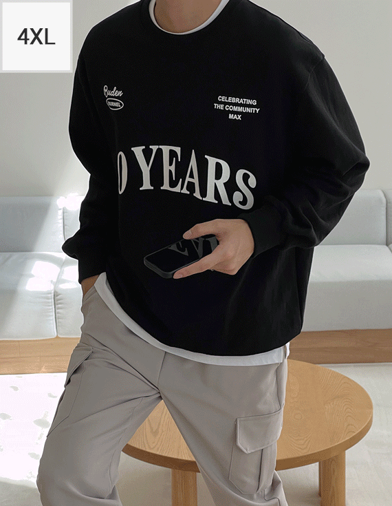 ビッグサイズ 10year プリンティングスウェット