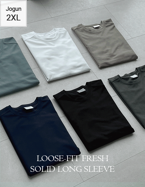 ルーズフィットフレッシュ丈夫Tシャツ