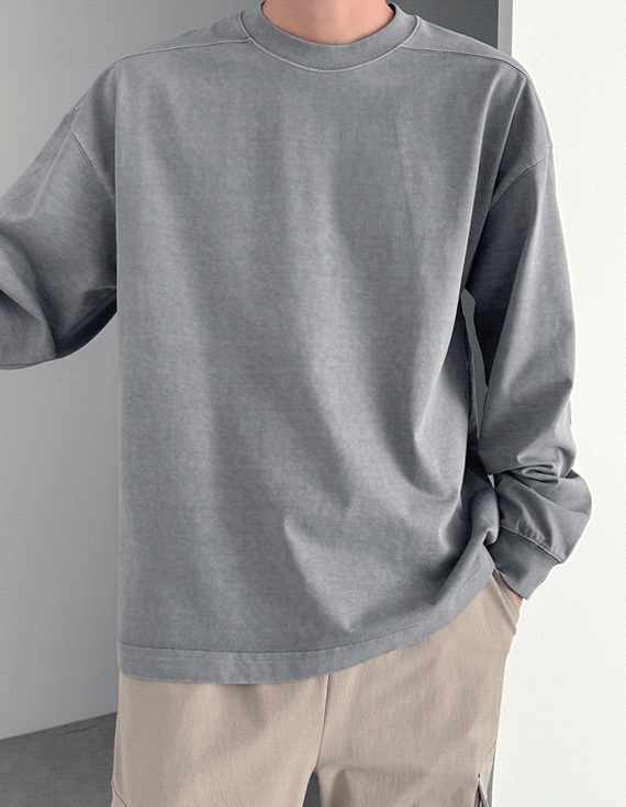 high density cotton ピグメント Tシャツ 30132