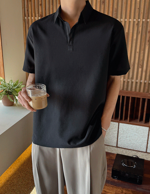comfy open collar 半袖シャツ 30208
