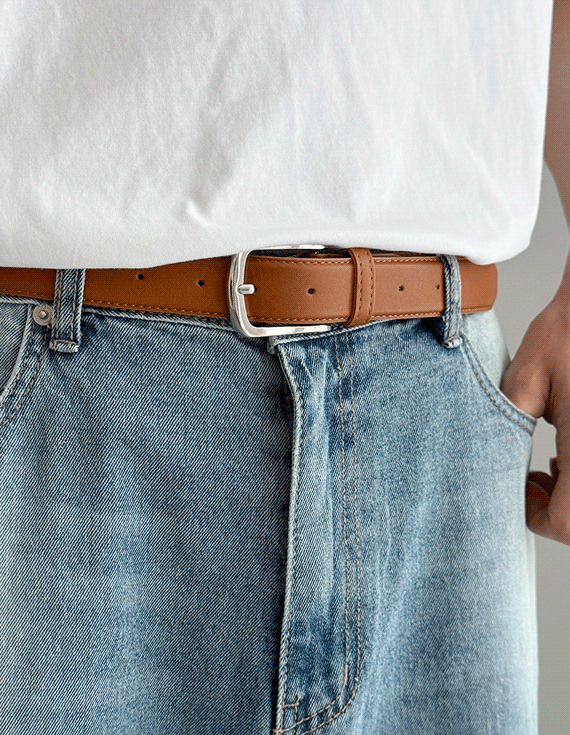 volume synthetic leather belt 30277