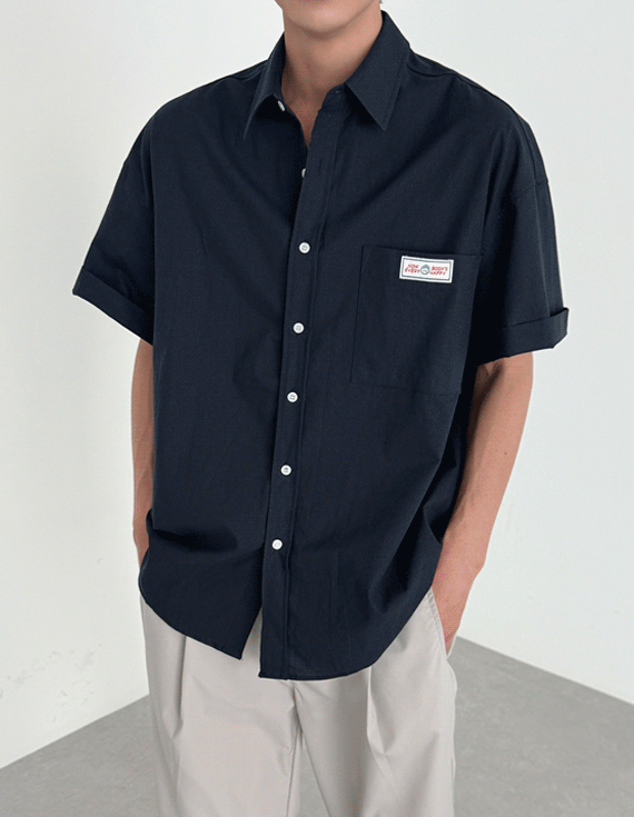 smlie patch cityboy 半袖シャツ 30293
