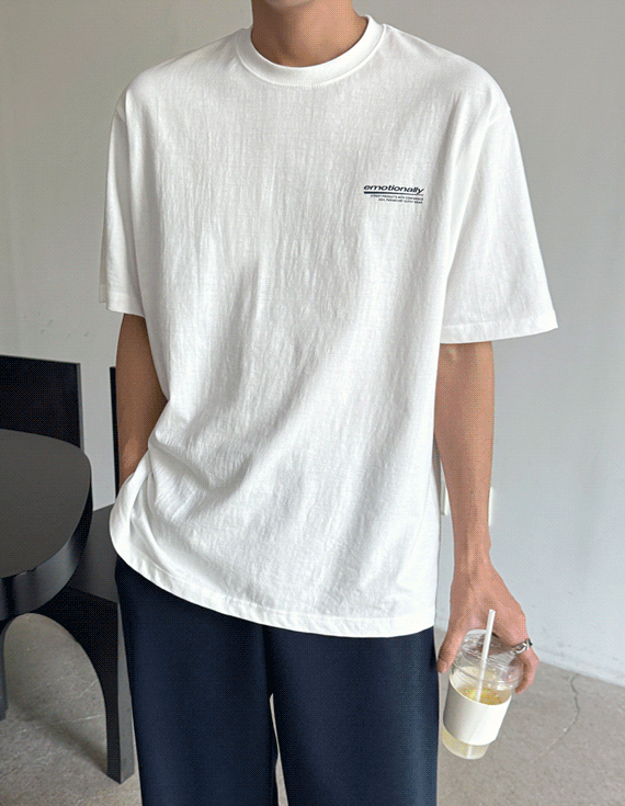 emotionally back printing 半袖T 30314