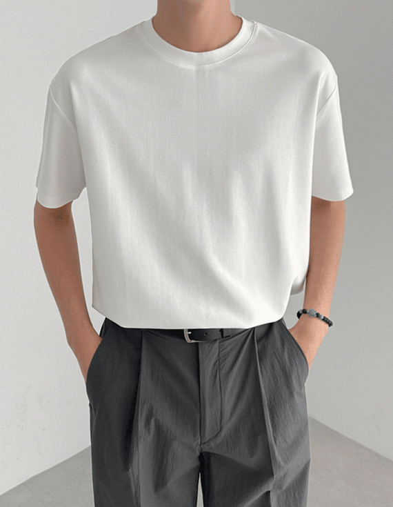 airy modal silk 半袖T 30443