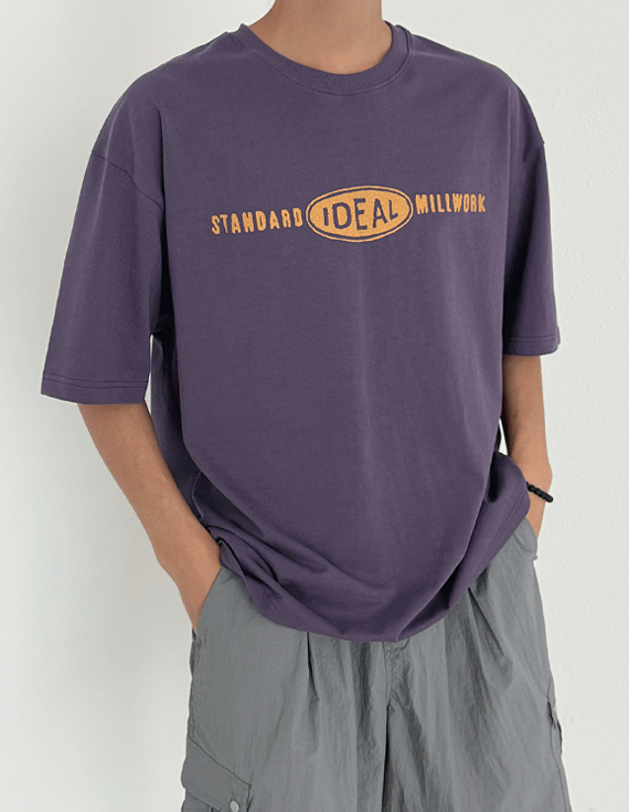 ideal crack printing 半袖T 30444
