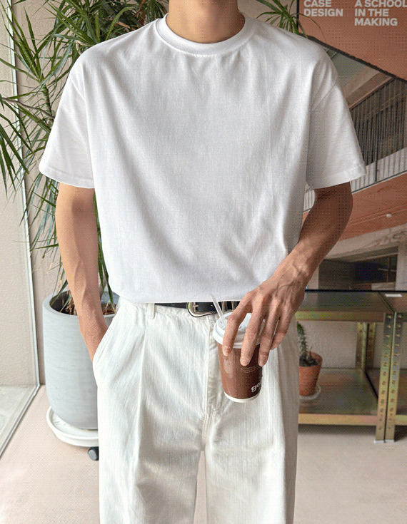 basic semi musclefit 半袖T 30458