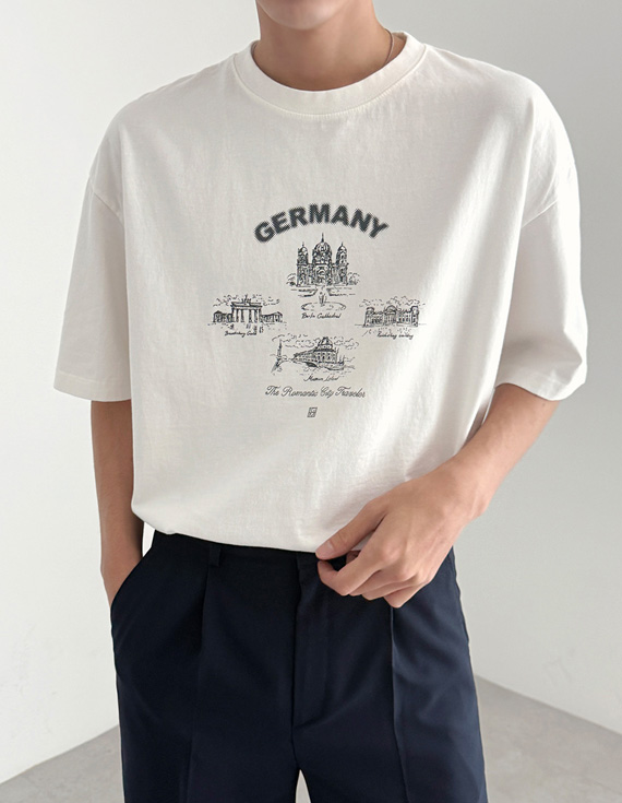 germany printing 半袖T 30484