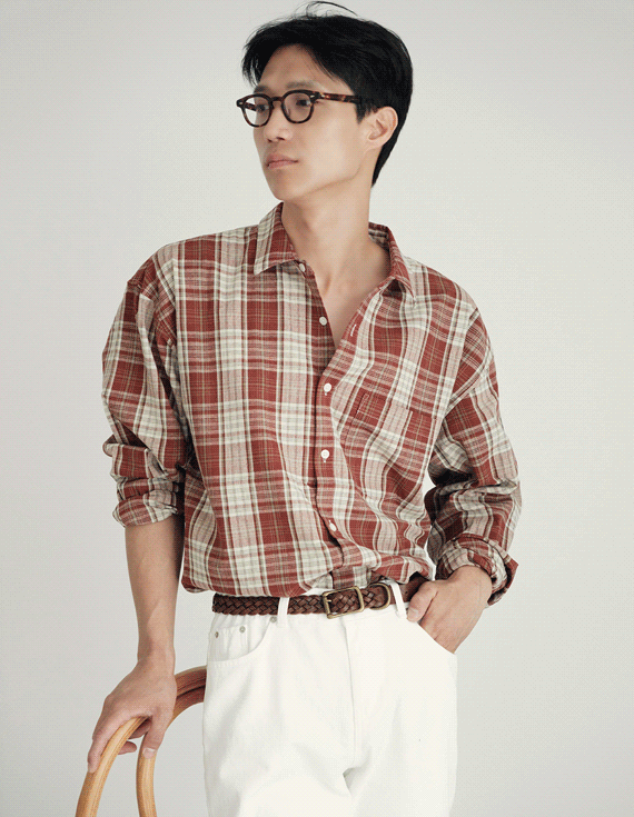 casual venior チェックシャツ 30531