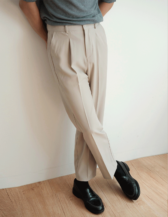 daily 10 one tuck slacks スラックス 30534