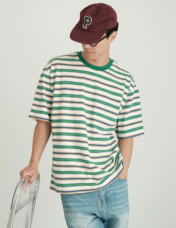 croatic stripe 半袖T 30549