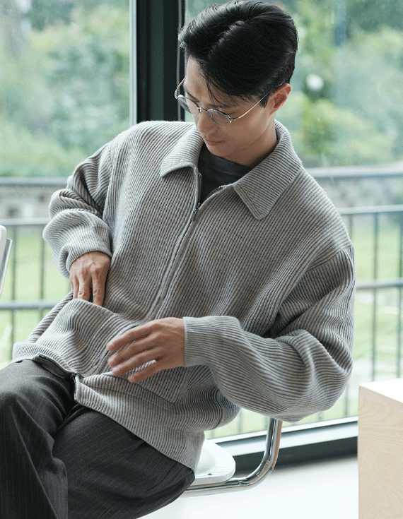 blouson poket ニット集業 30589