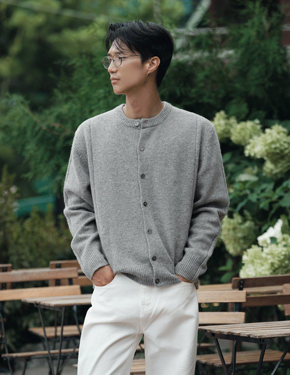 palce round wool カーディガン 30609