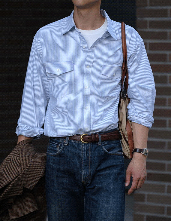 two poket oxford シャツ 30682