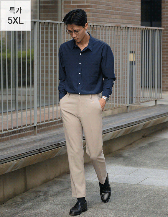 basic of vasic wrinkle free シャツ 30688