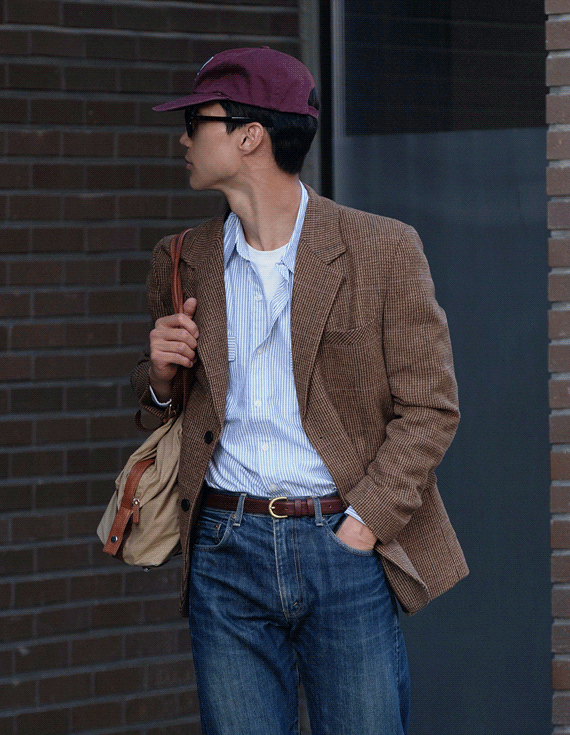 teddy wool 2button ツイードジャケット 30697