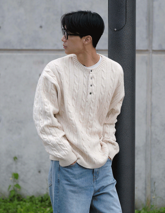 aran cable henry ニット 30734