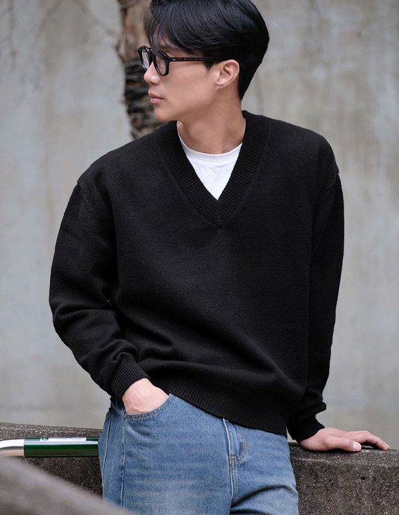 mily layerd v neck ニット 30733