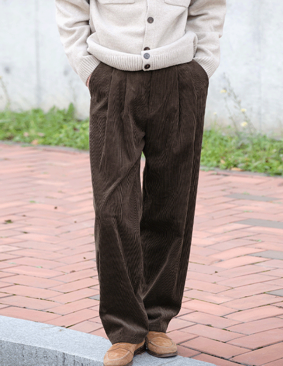 classic two tuck corduroy パンツ 30788