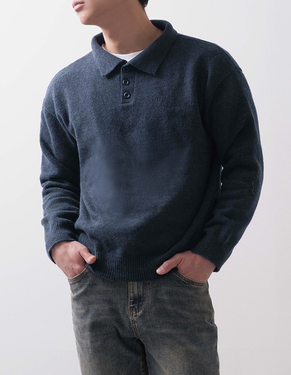 nation wool collar カラニット 30862