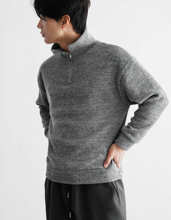 magic 7 brushed half zip 起毛 アノラック ニット 30891