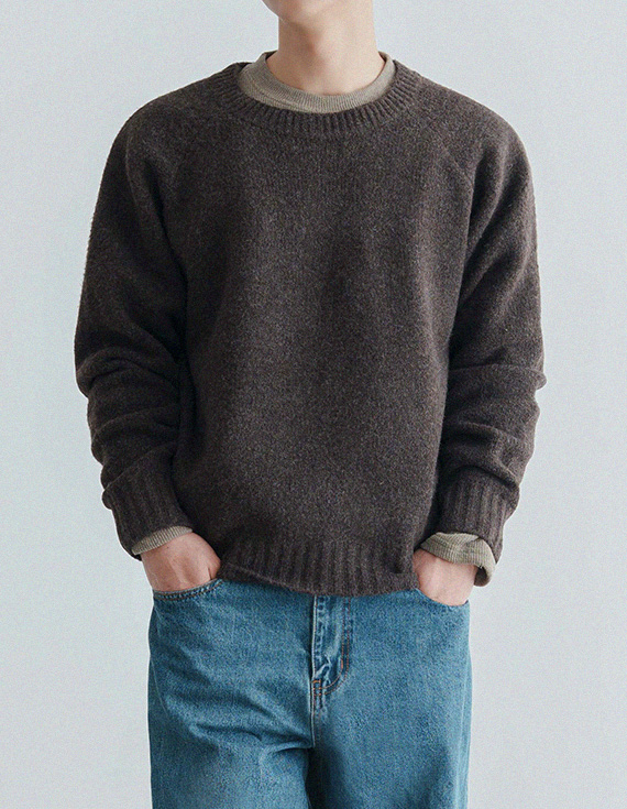 flat span crob round ニット 30967