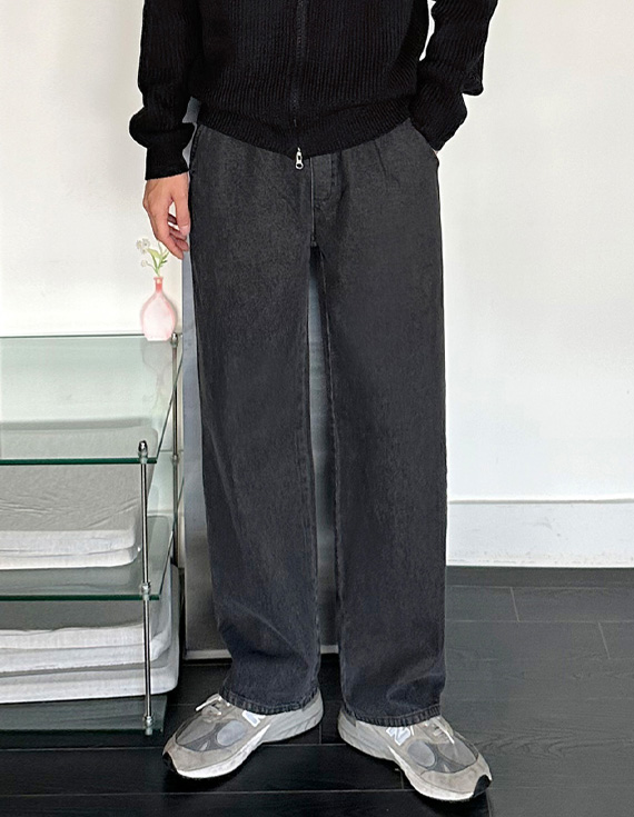 sf wide denim full banding デニムパンツ 31012