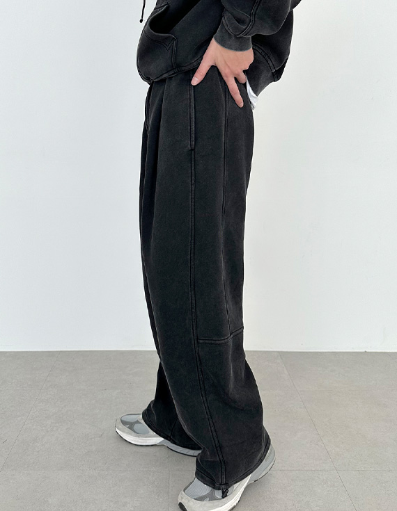 pigment block wide パンツ 31045