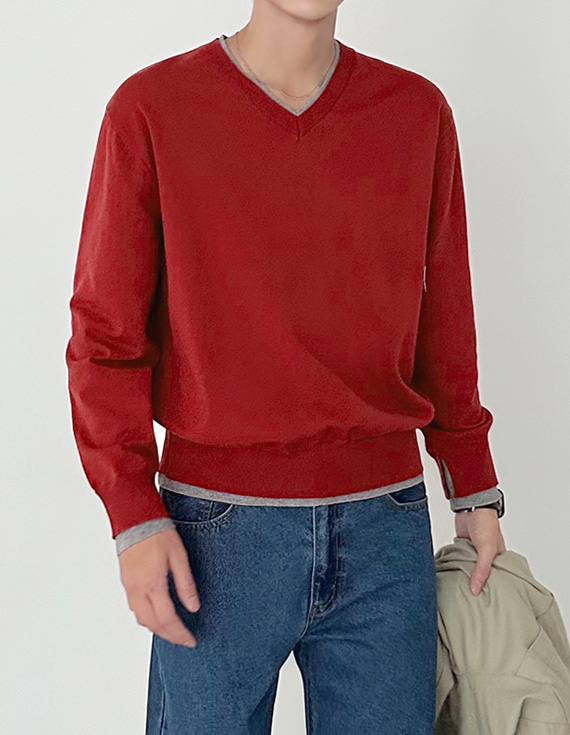 Pottslayer v neck ニット 31059