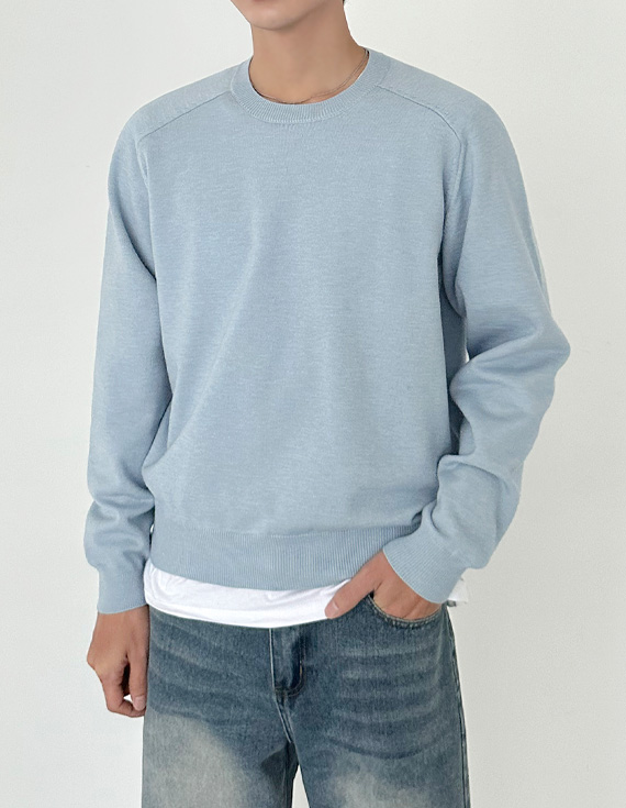 Modal Saddle Crop Round ニット 31077