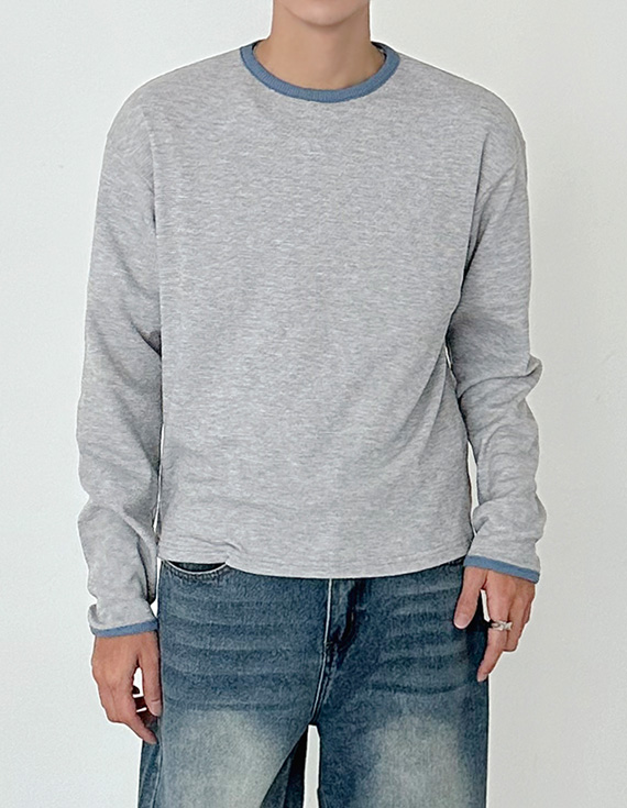 Waffle Color Block Crop Tシャツ 31078