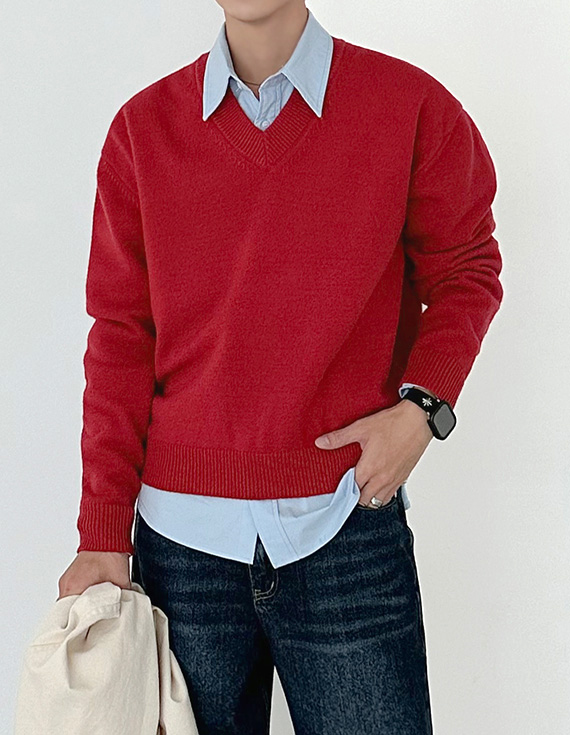 millet heritage v neck ニット 31097