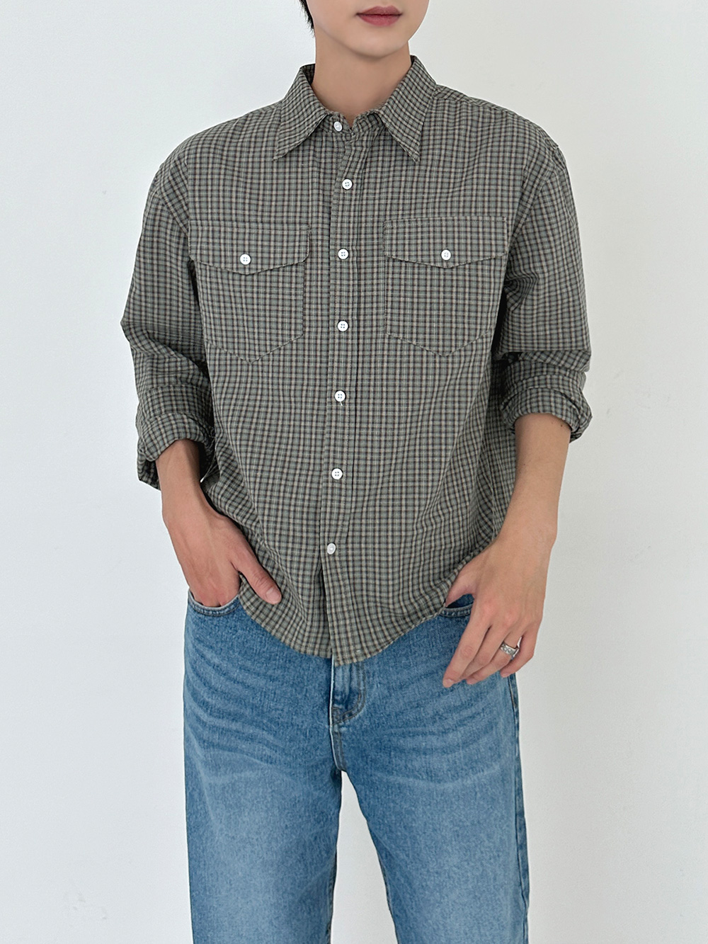 core vintage plaid チェックシャツ 31104