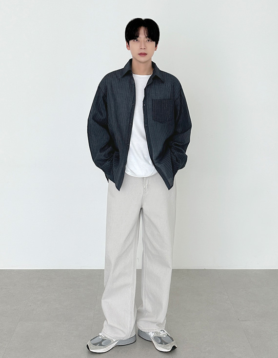 soft mist comfort texture シャツ 31161