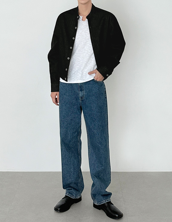 orient collar neck crop ジャケット 31174