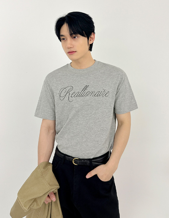 slub lettering vintage vibe 半袖T 31181