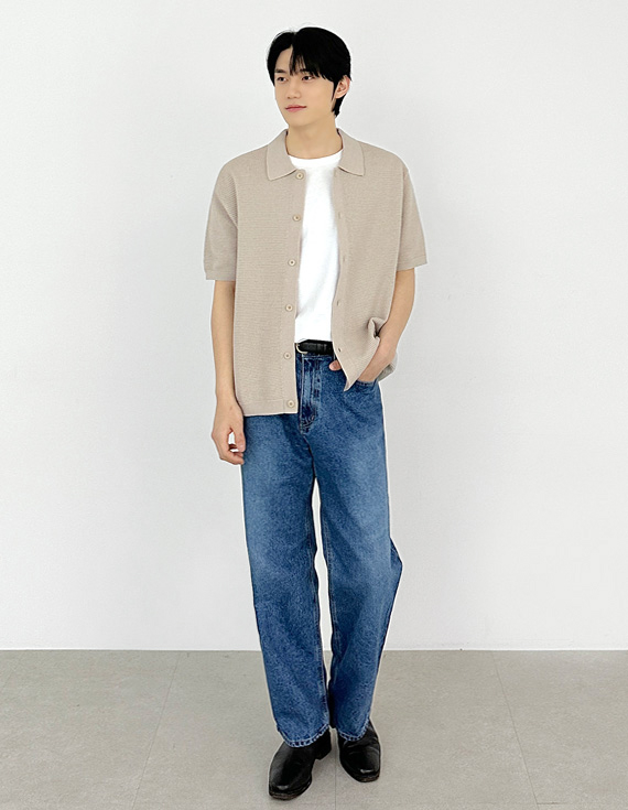 crochet summer texture 半袖カーディガン 31182