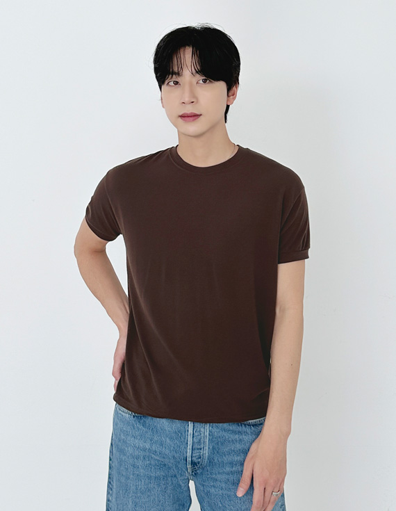 silket smooth texture 半袖T 31202
