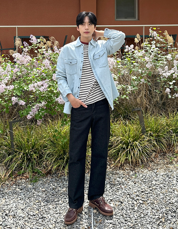 mar raw denim cool vibe 長袖シャツ 31215