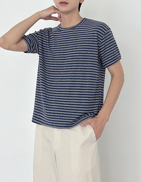 barcode easy texture cropped 半袖T 31270